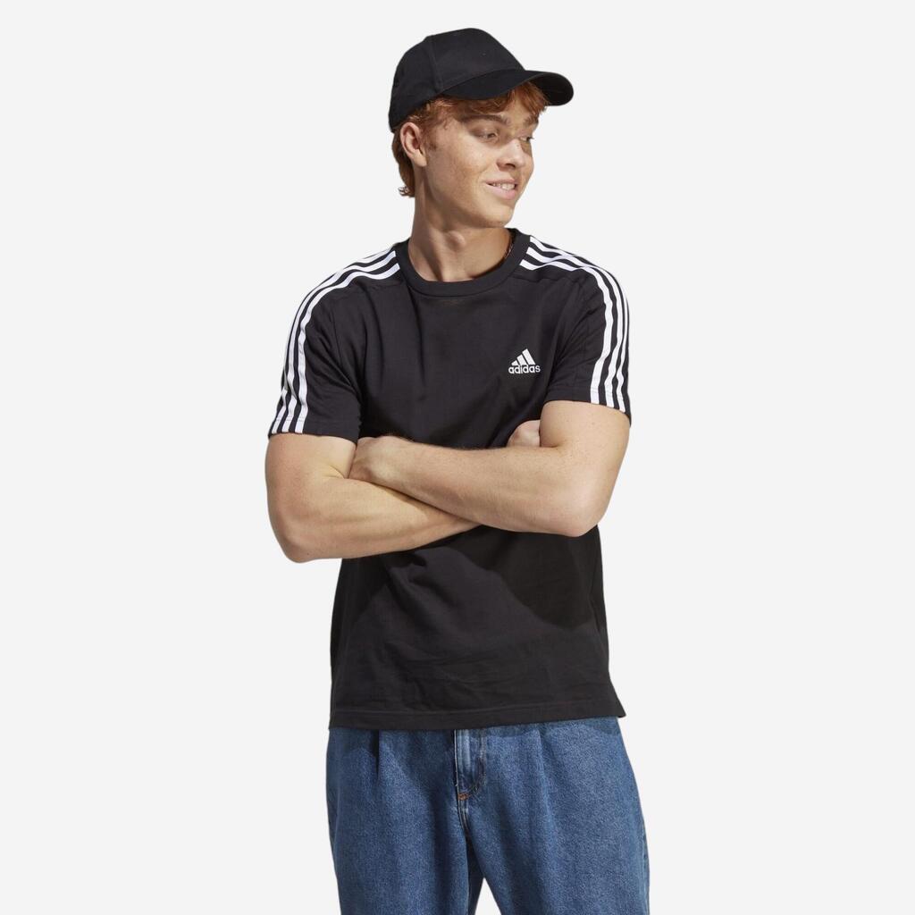 Črna moška majica s kratkimi rokavi