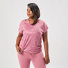 Women Sports Gym T-shirt  Loose Fit - Pink