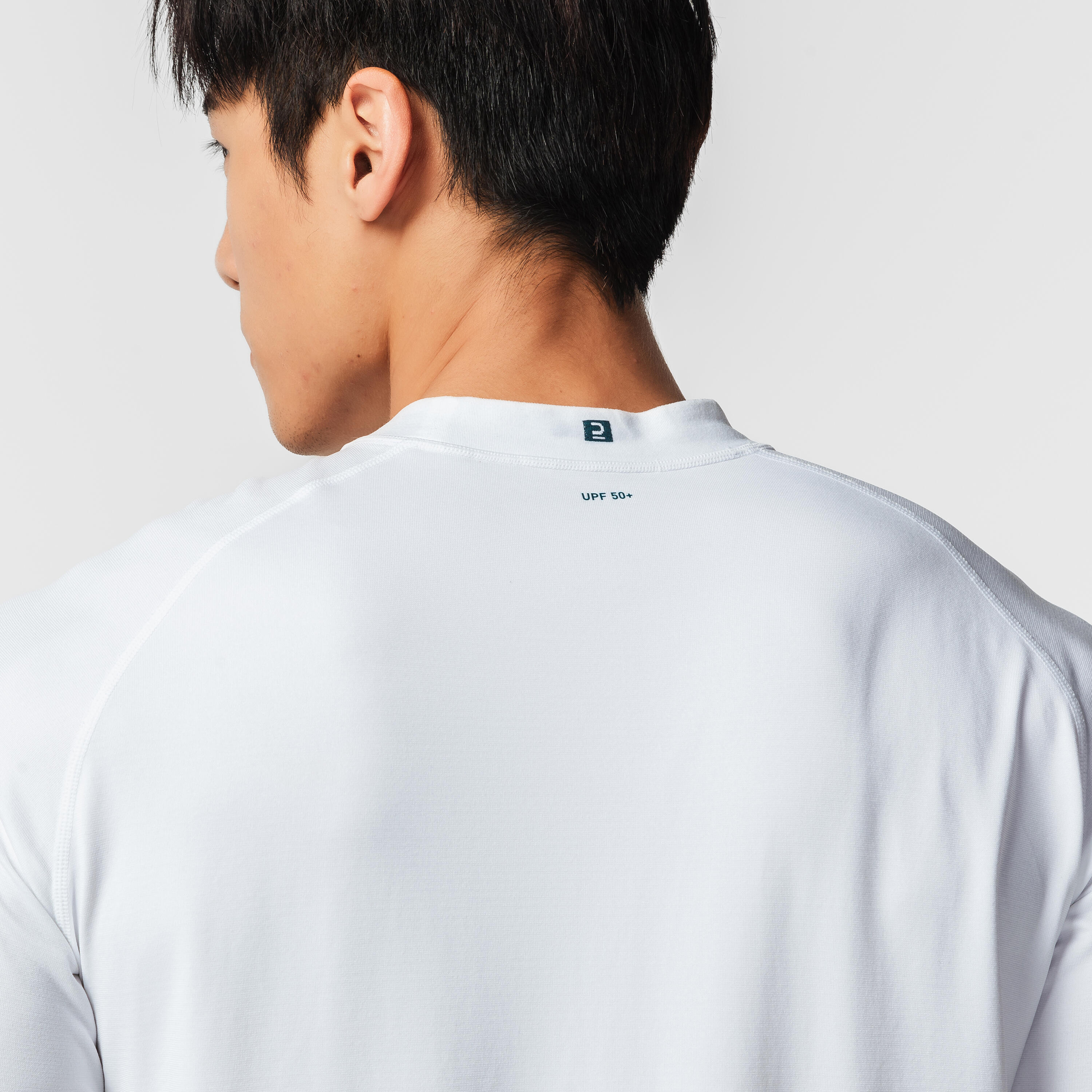 T-shirt voile anti-uv manches longues sailing 500 homme, blanc 7/20