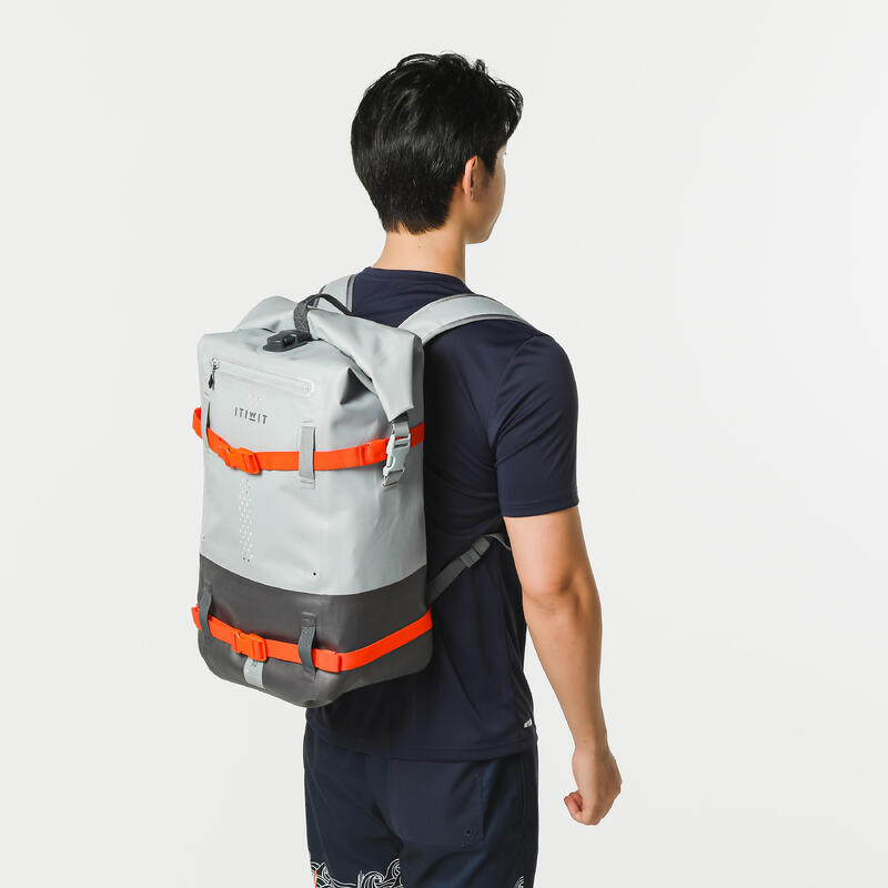 Wasserfester Rucksack 30 L - grau