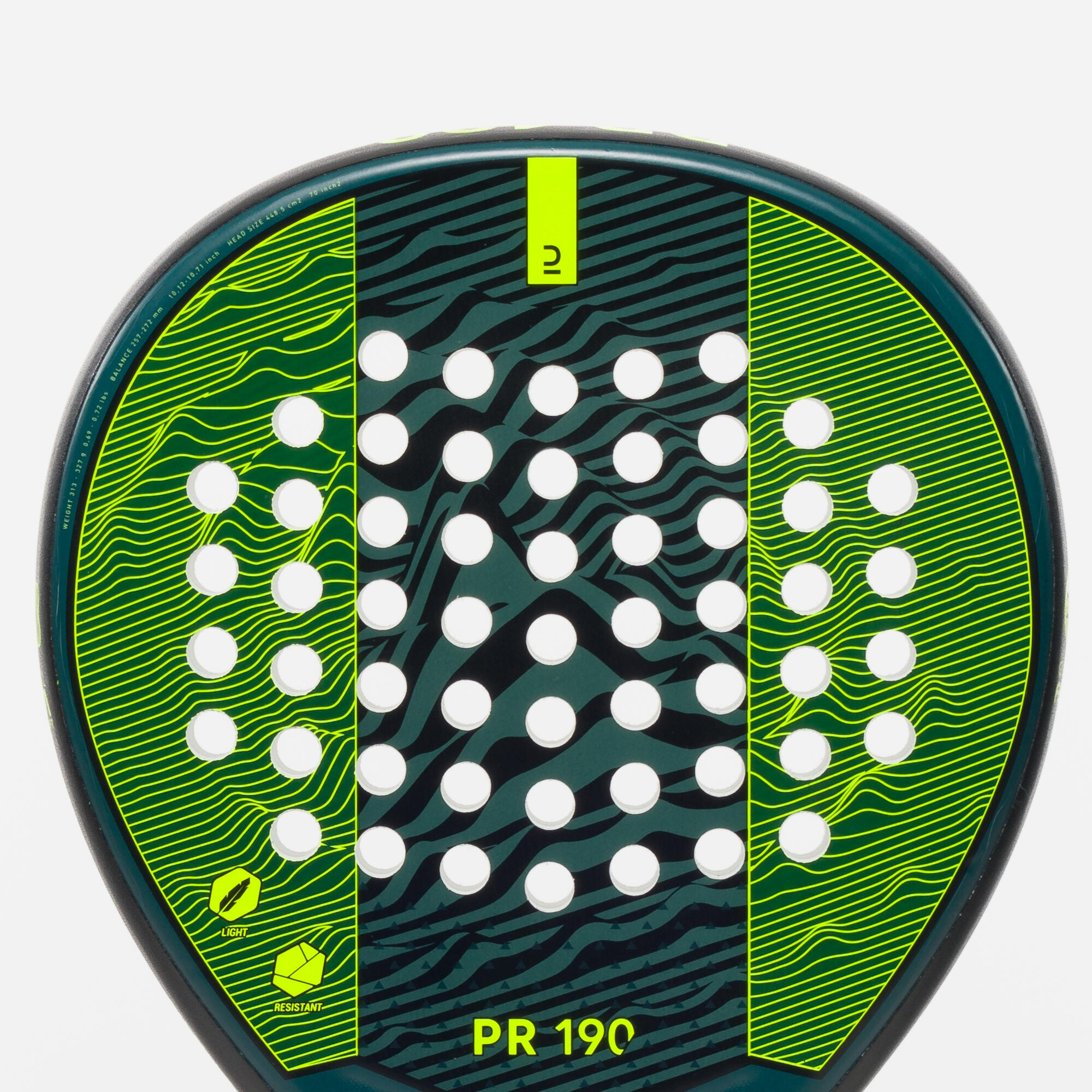 Adult Padel Racket PR 190 - Green 3/6