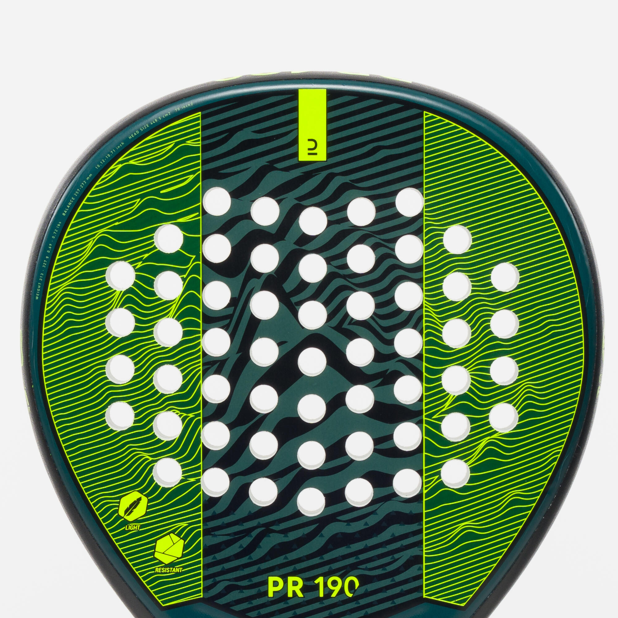 Kuikma Racchetta da padel per adulti - PR 190 verde