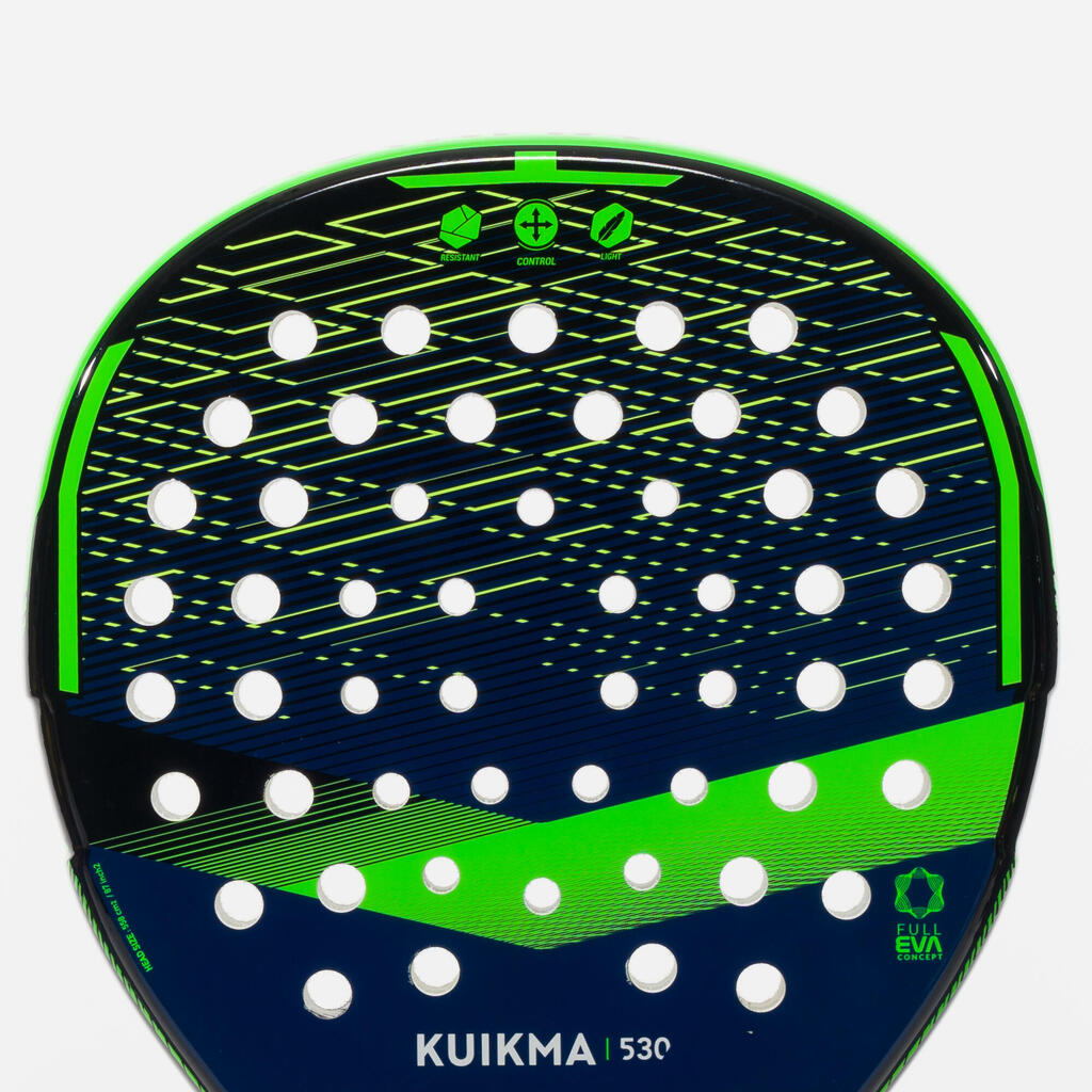 Pala de pádel negra y azul para adulto Kuikma PR 530