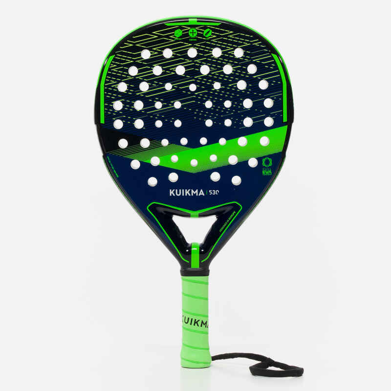 Adult Padel Racket PR 530 - Blue/Green - Decathlon
