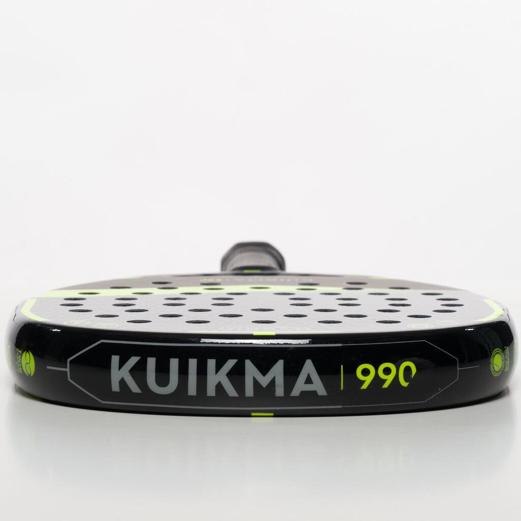 Pala de padel para Adulto - Kuikma Pr990 Hybrid Hard negro/amarillo