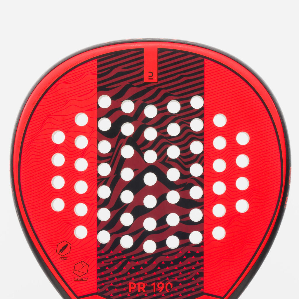 Pala de pádel roja para adulto Kuikma PR Open