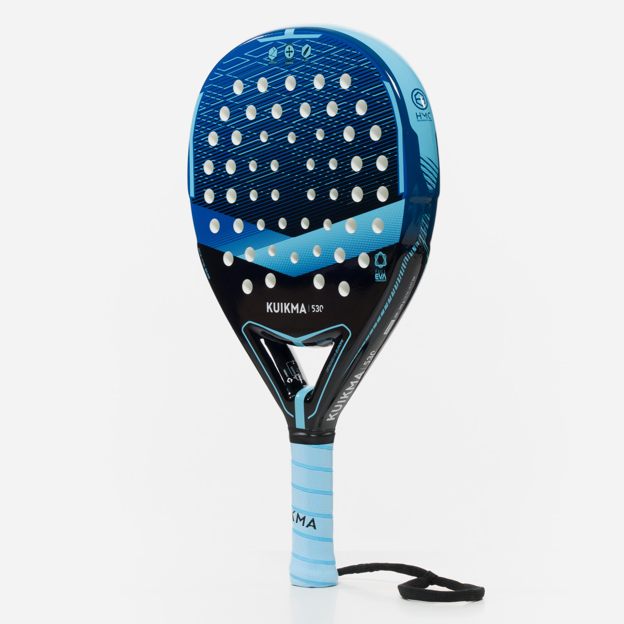 Adult Padel Racket PR 530 - Black/Blue 2/6