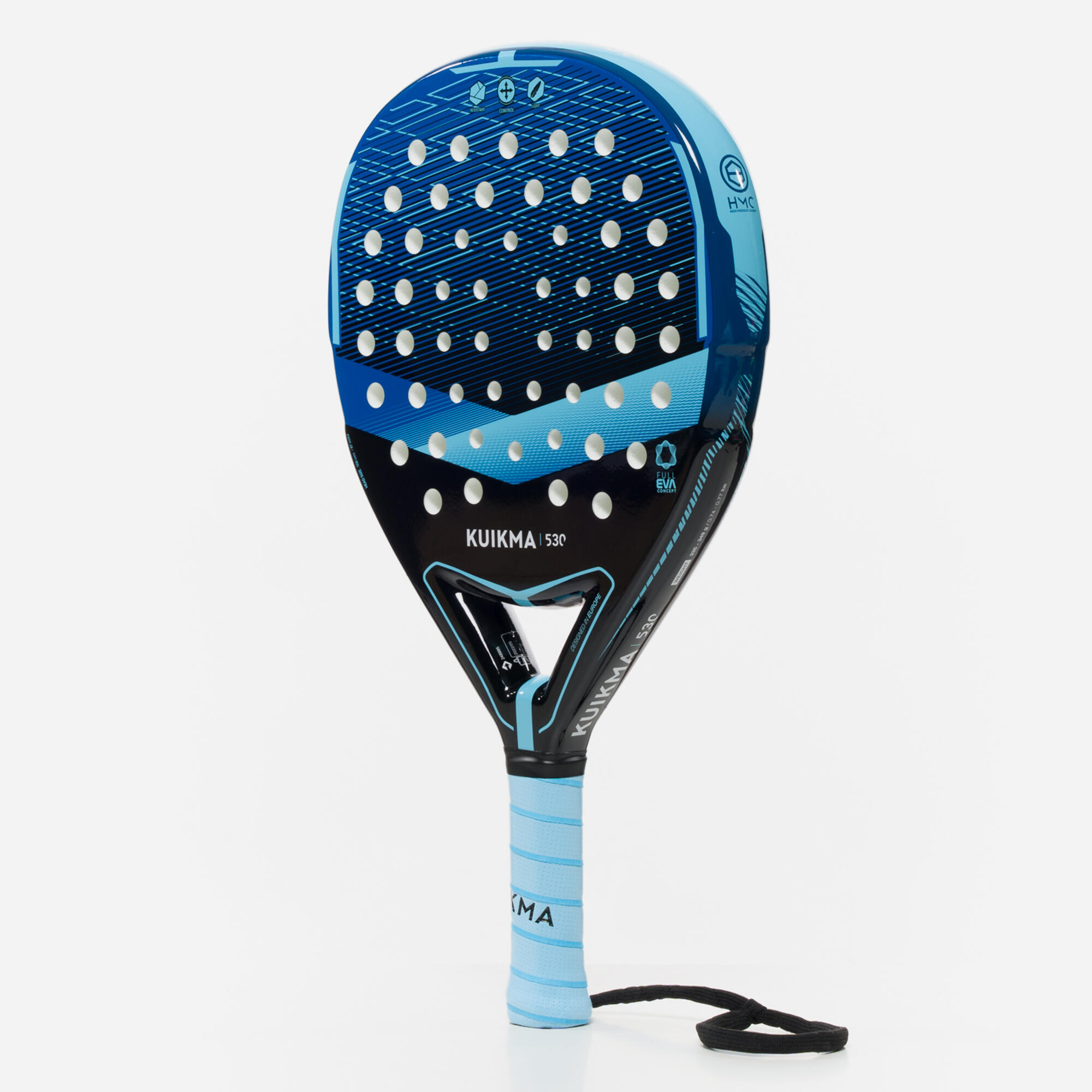 Kuikma Racchetta da padel per adulti - PR 530 nero blu