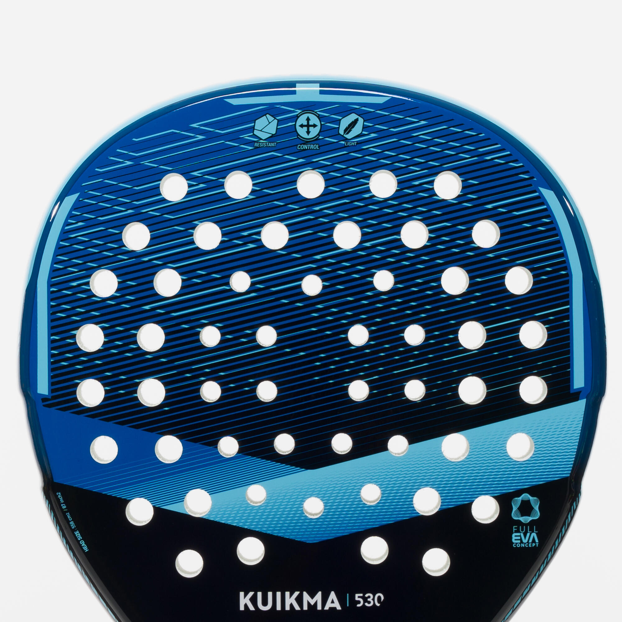 Kuikma Racchetta da padel per adulti - PR 530 nero blu