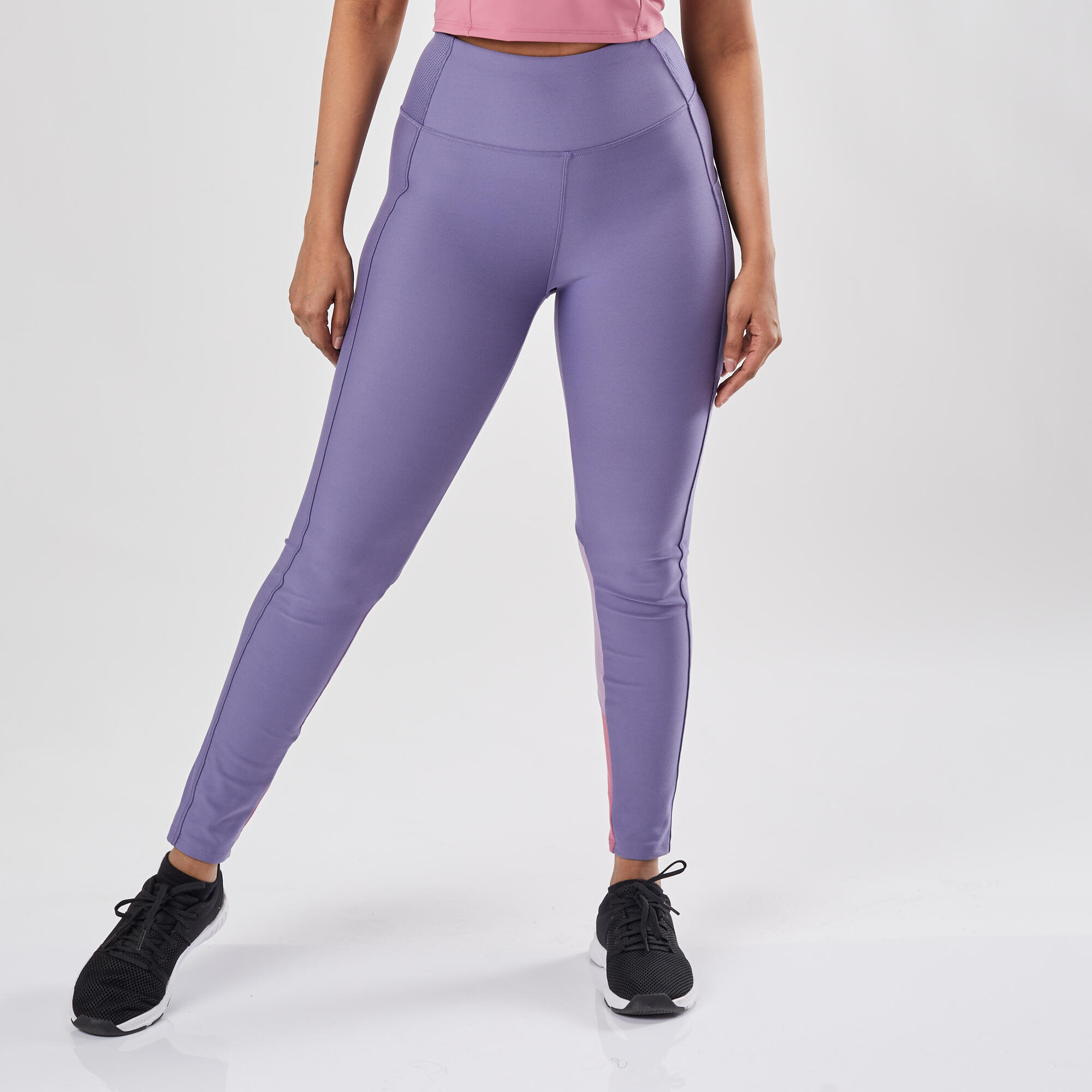 TechFit Leggings with Transparent Mesh and Side Pockets in Pink –  fabulousathletica.com