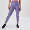 Women Gym Leggings Polyester With Phone Pocket- Blue & Pink
