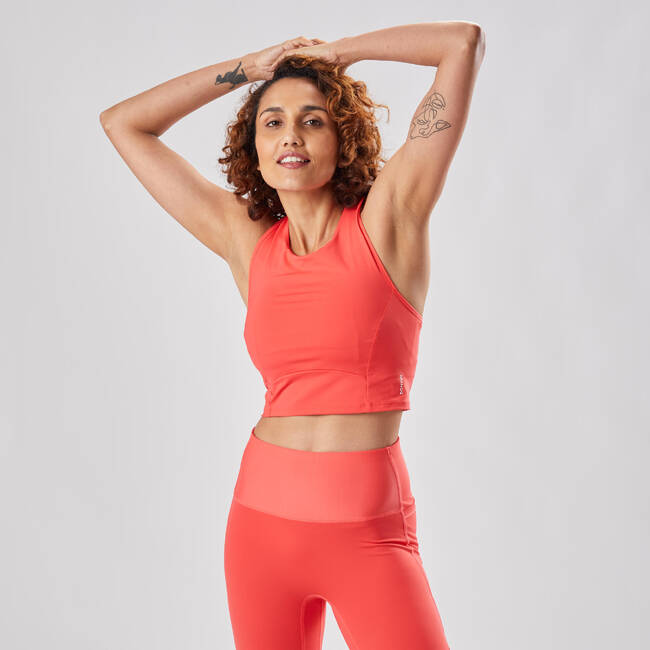 Sports Bra Medium Support Crop - Pink