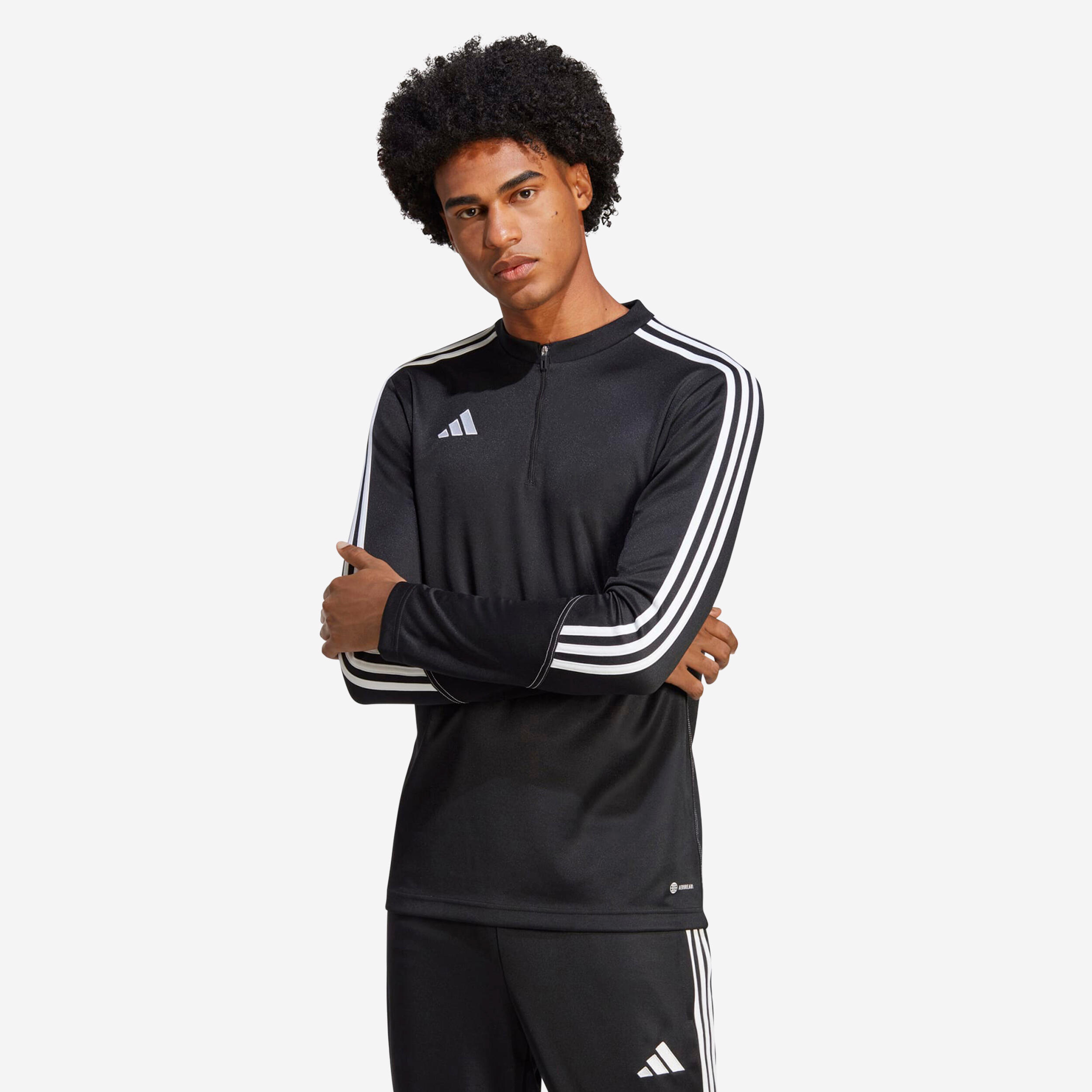 Sudadera de entrenamiento Tiro 23 Club adulto Negro Decathlon
