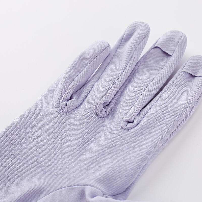 Fishing anti-UV gloves 100 with three opening fingers lavander