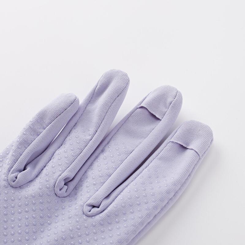 Fishing anti-UV gloves 100 with three opening fingers lavander