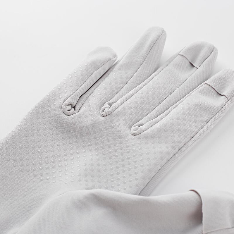 Fishing gloves 100 ANTI-UV with three opening fingers - Decathlon