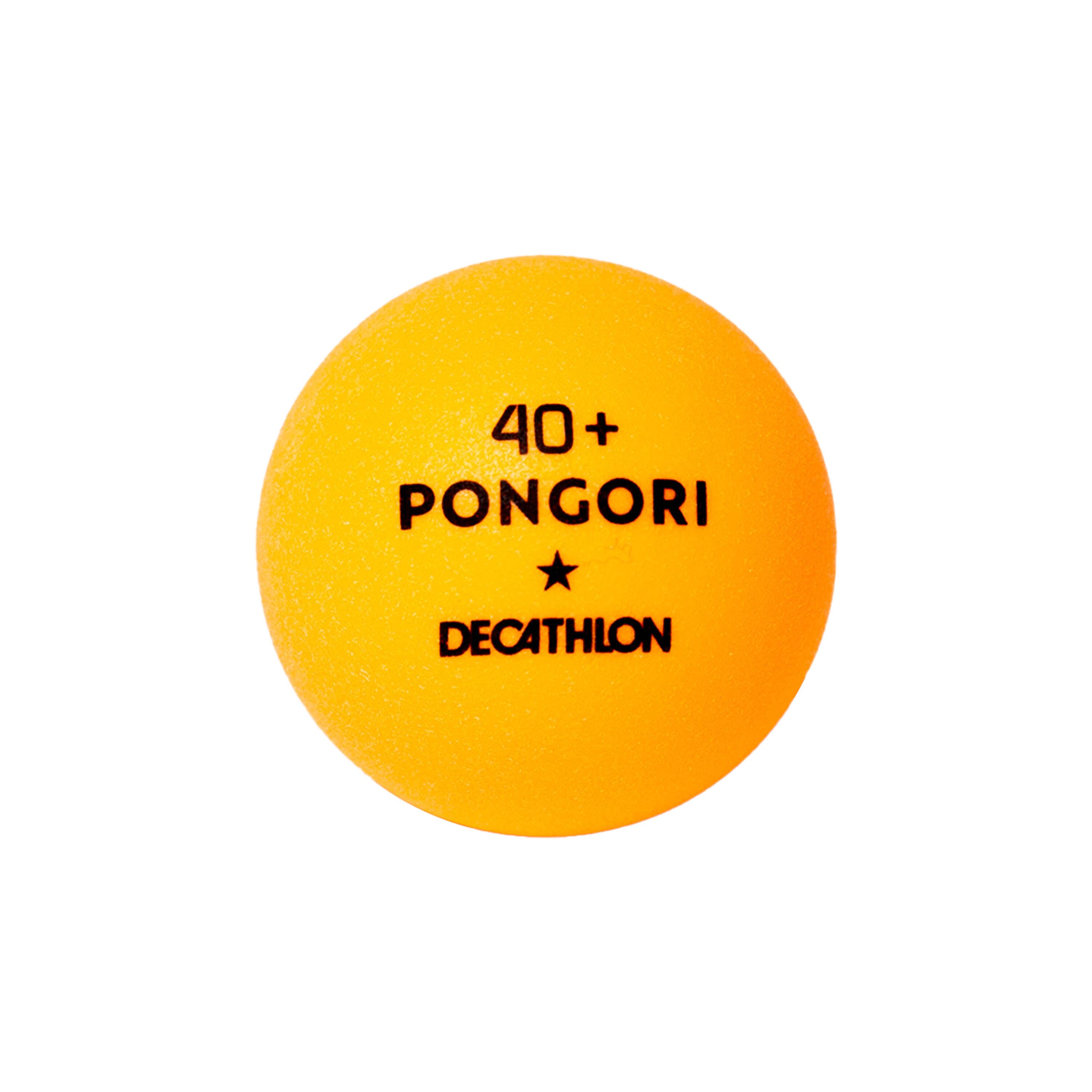 6-Pack Table Tennis Balls 40+ - TTB 100* Orange - PONGORI