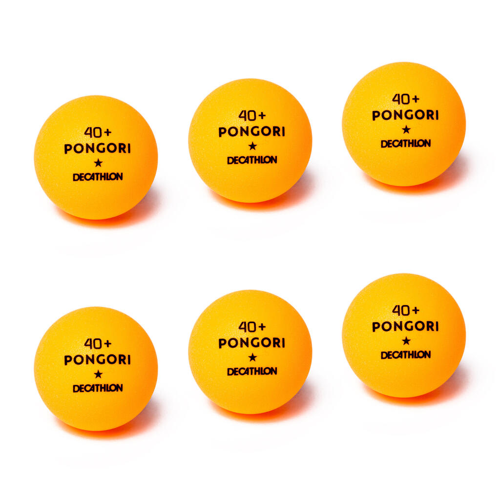 Table Tennis Balls TTB 100 1* 40+ 6-Pack