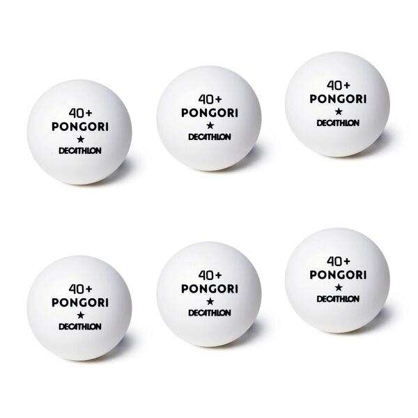Pack of white table tennis balls