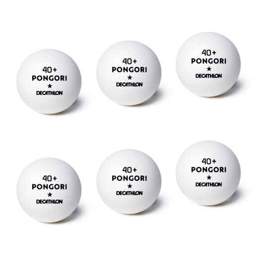 
      Table Tennis Balls TTB 100 1* 40+ 6-Pack
  