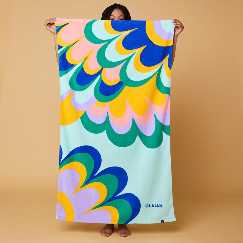 PROSOP Mărimea L PRINT Flowy Parme 145x85 cm