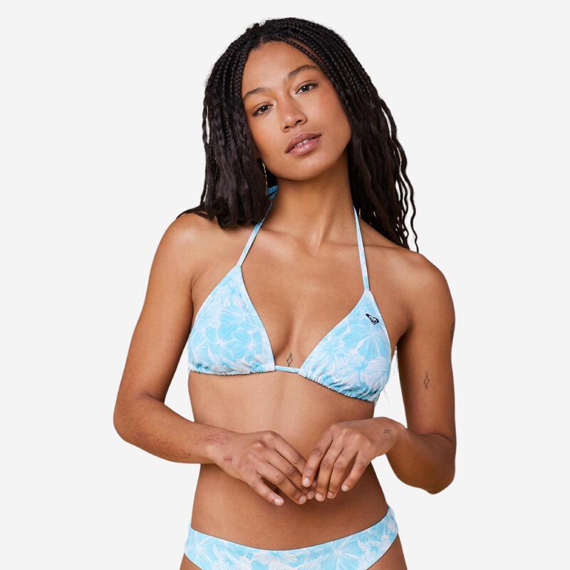 Bikini-Oberteil Triangel Damen blau