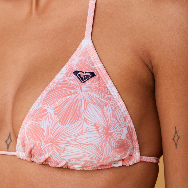 Bikini-Oberteil Triangel Damen koralle