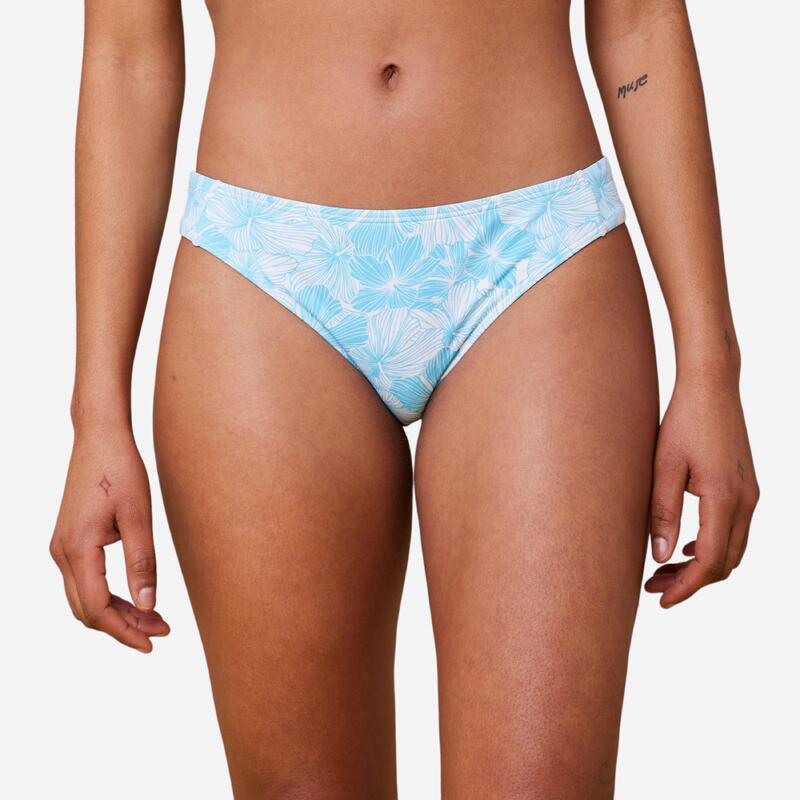 Bikinibroekje voor dames hoog uitgesneden blauw