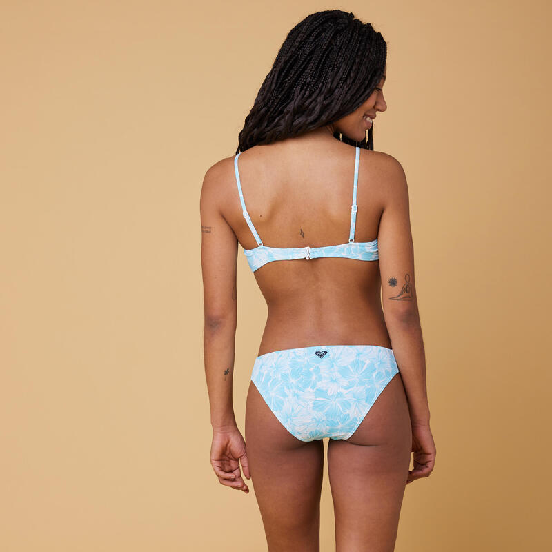 Bikinibroekje voor dames hoog uitgesneden blauw