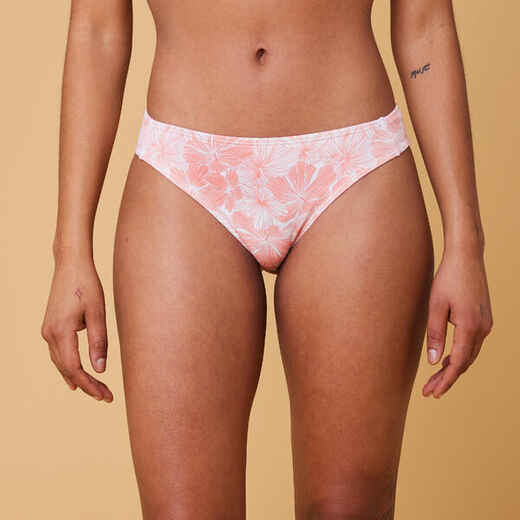 
      Women's high-leg bikini bottoms - Coral
  