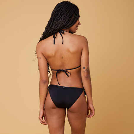 Braguita bikini Mujer surf lazos negro