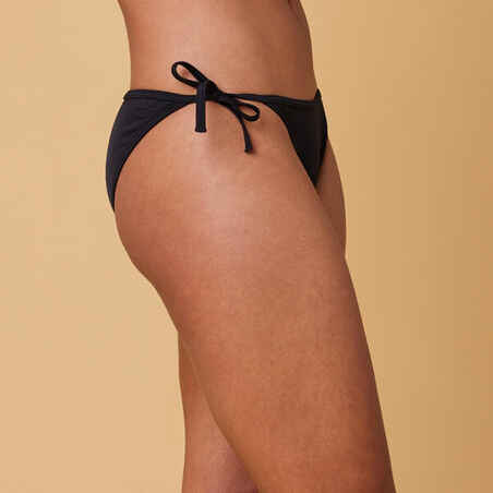 Braguita bikini Mujer surf lazos negro