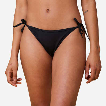 Panty de bikini anudada negra para mujer Sofy