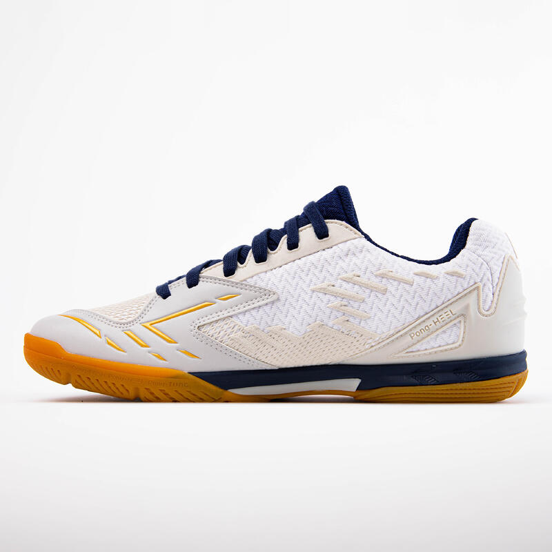 Masa Tenisi Ayakkabısı - Beyaz/Altın Rengi - TTS 900
