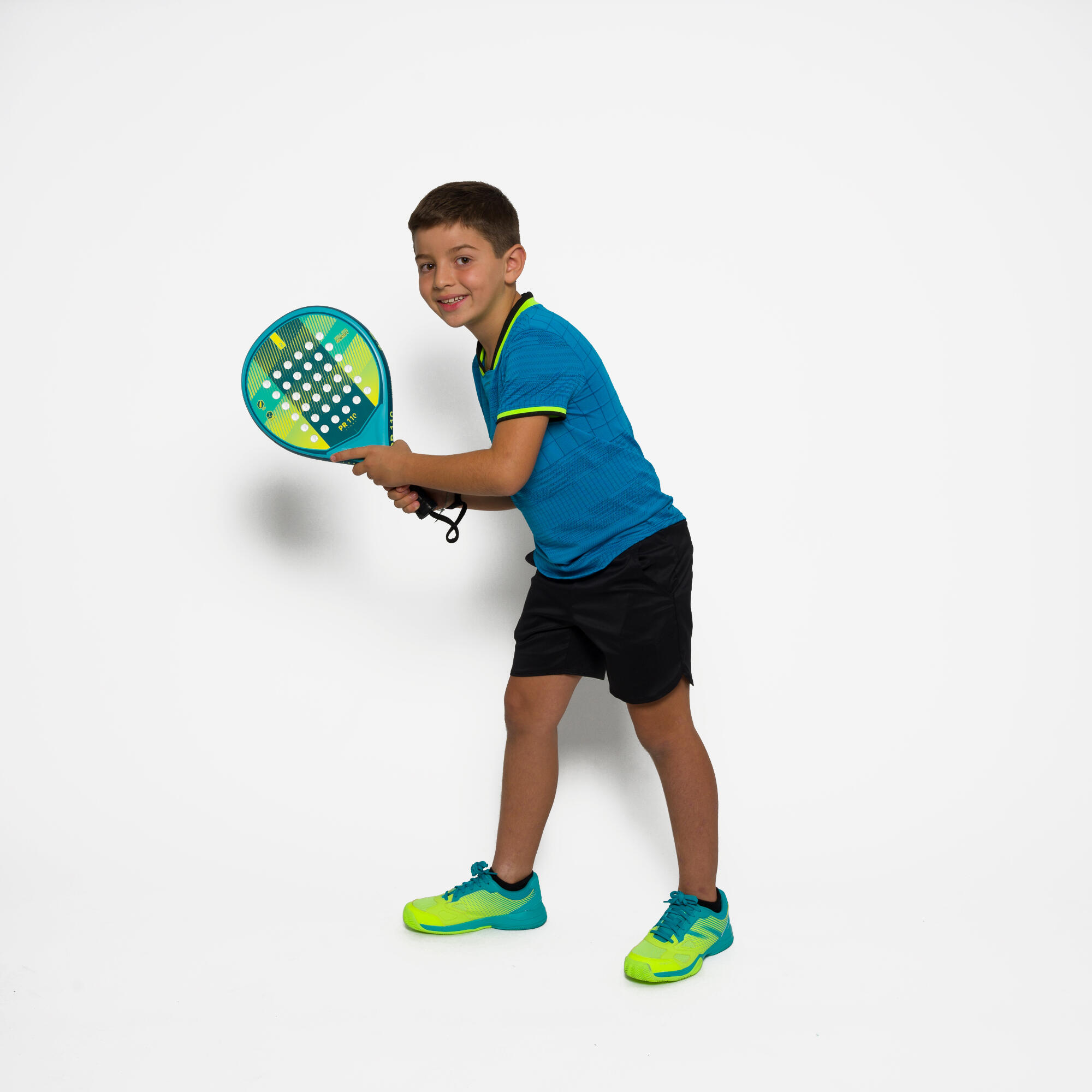 Calçado de Padel PS 500 Criança VERDE TURQUESA 9/9