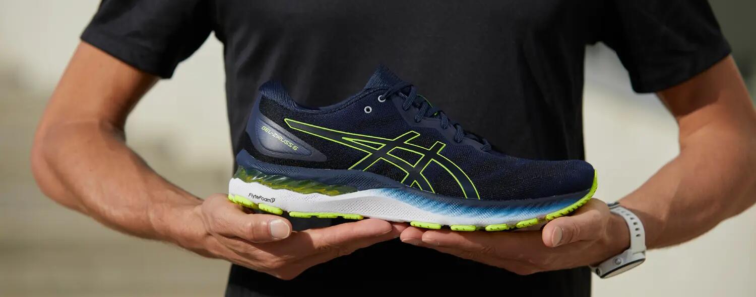 HARDLOOPSCHOENEN VOOR HEREN ASICS GEL ZIRUSS 6 BLAUW/GEEL