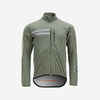 Men's Long-Sleeved Showerproof Road Cycling Jacket RC 500 - Khaki