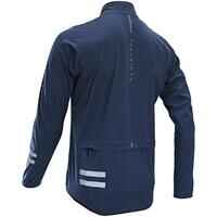 Men's Long-Sleeved Showerproof Road Cycling Jacket RC 500 - Navy