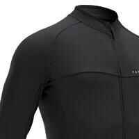 Men's Mid-Season Long-Sleeved Road Cycling Jersey RC100 - Black