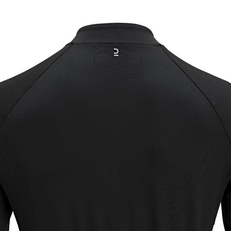 Radtrikot langarm RC100 Herren schwarz