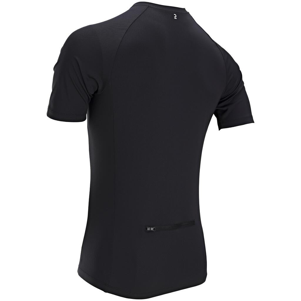 Radtrikot kurzarm Rennrad Sommer Herren Essentiel blau 