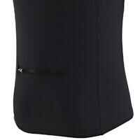חולצת ספורט לרכיבת כביש בעלת שרוולים קצרים בדגם Essential לגברים - שחור