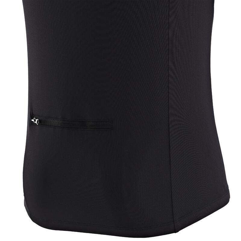 MAILLOT VELO ROUTE MANCHES COURTES ETE HOMME - ESSENTIEL NOIR