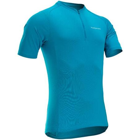 Джерсі чоловіче Essential для шосейного велоспорту з короткими рукавами синє