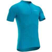 Maillot ciclismo manga corta verano hombre Triban Essentiel azul