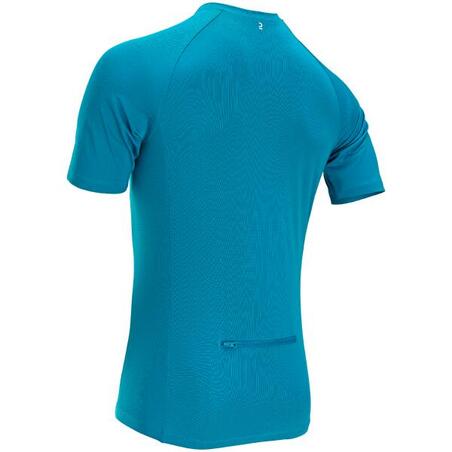 MAILLOT MANCHES COURTES VELO ROUTE TRIBAN ESSENTIEL BLEU