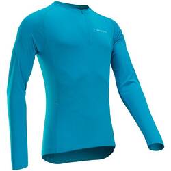 Anti-UV Long-Sleeved Cycling Jersey Essential - Blue