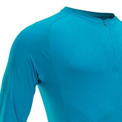 Anti-UV Long-Sleeved Cycling Jersey Essential - Blue
