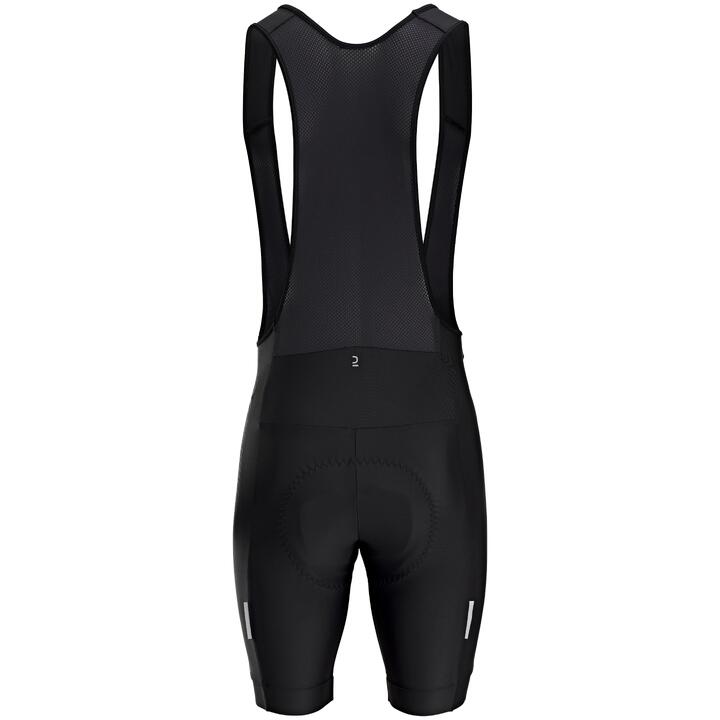 Men's Cycling Bib Shorts RC100 Black VAN RYSEL Decathlon