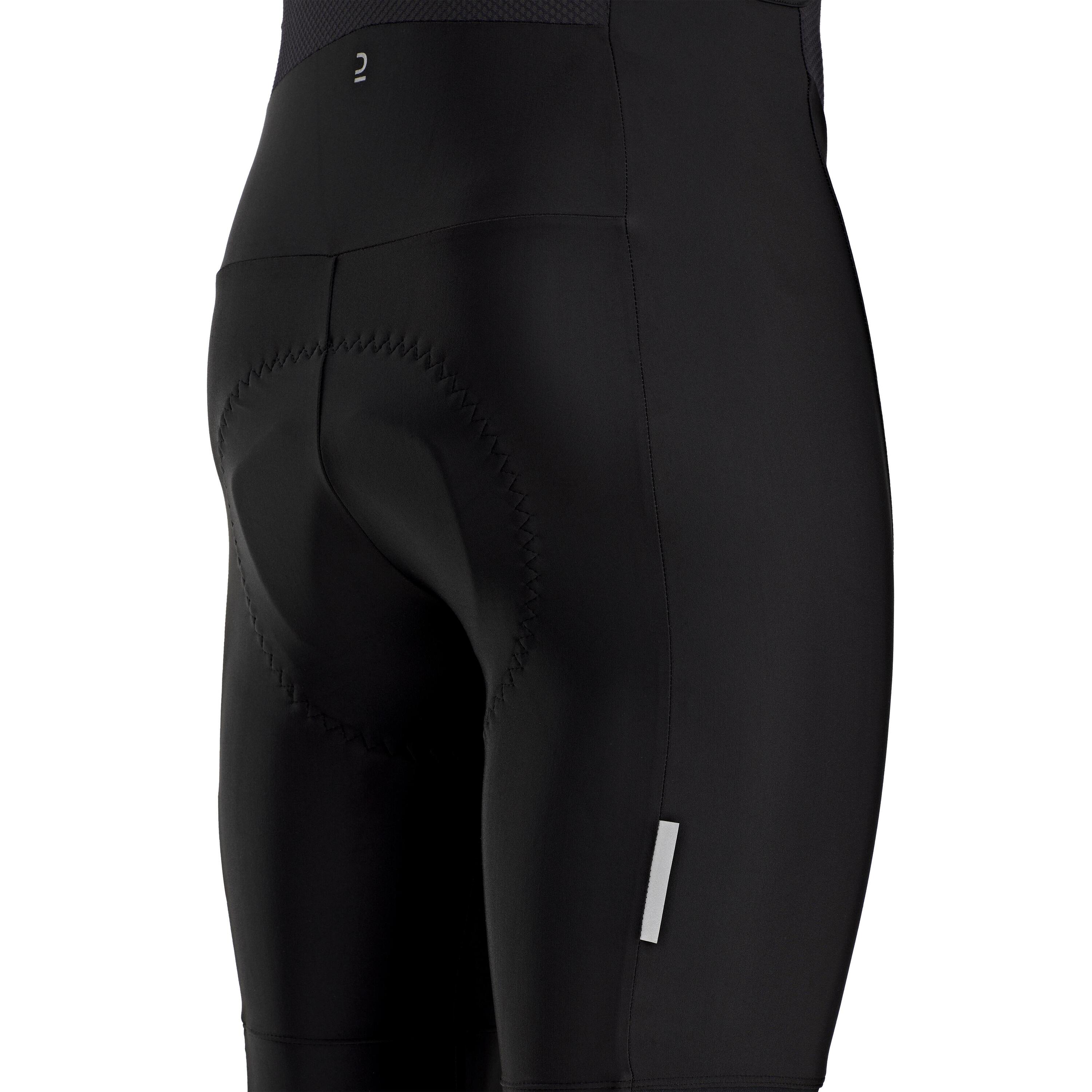 Men's Cycling Bib Shorts RC100 - Black 3/5